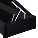 Ver imagem 3 de Base Box Baú Solteiro Co. Sintético Preta - 39x88x188
