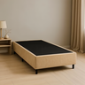 Base Box Solteiro Suede Bege 88x188 Cm - 2