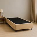 Ver imagem 3 de Base Box Solteiro Suede Bege 88x188 Cm