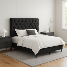 Base Box Queen Bipartido Preto 158x198 - 3