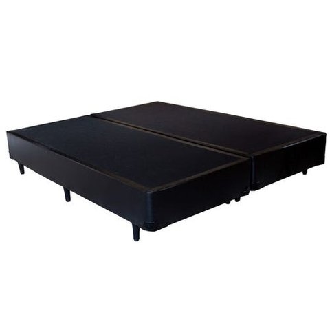Base Box Queen Bipartido Preto 158x198