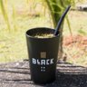 KIT TERERÉ CHIMARRÃO COPO CUIA GUAMPA + BOMBA CLÁSSICA LISA EPOX PRETO BLACK ERVA - 5