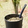 KIT TERERÉ CHIMARRÃO COPO CUIA GUAMPA + BOMBA CLÁSSICA LISA EPOX PRETO BLACK ERVA - 6