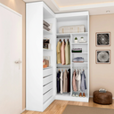 Ver imagem 6 de Guarda-Roupa Modulado Dormitório Casal Canto com 4 Portas Versatille Yescasa Branco