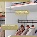 Ver mais imagens de Guarda-Roupa Modulado Dormitório Casal Canto com 4 Portas Versatille Yescasa Branco
