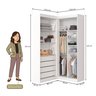 Guarda-Roupa Modulado Dormitório Casal Canto com 4 Portas Versatille Yescasa - 7