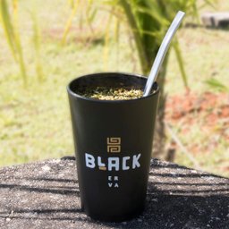 KIT TERERÉ CHIMARRÃO COPO CUIA GUAMPA + BOMBA CLÁSSICA INOX BLACK ERVA - 5