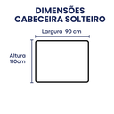 Ver imagem 3 de Cabeceira Solteiro 90cm para Cama Box Sofia Suede Cinza