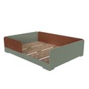 Ver imagem 2 de Cama Infantil de Casal Montessoriana em 100% MDF Premium Mark Verde/Verti/Castanho