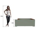 Ver imagem 4 de Cama Infantil de Casal Montessoriana em 100% MDF Premium Mark Verde/Verti/Castanho