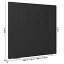 Ver imagem 4 de Cabeceira Cama Box Casal Queen Size Luana 160cm Sintético Preto - Abmaza