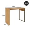 Kit Quarto Com Escrivaninha e Guarda Roupa com Aéreo MDF Cor:Savana com Branco - 9