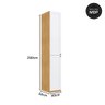 Kit Quarto Com Escrivaninha e Guarda Roupa com Aéreo MDF Cor:Savana com Branco - 5