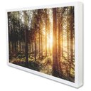 Ver imagem 1 de Quadro Decorativo Caixa a Natureza na Luz do Sol  Tacolado Moldura Caixa Alta 4,5cm Branca sem Vidro