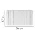 Ver imagem 2 de Painel Estofado Luxo Grécia 90cm Solteiro para Cama Box Corino Branco - Gat Magazine