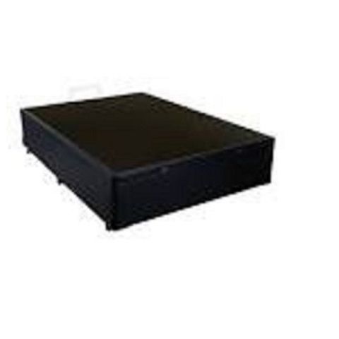 Cama(Box Casal+Colchão Mola) 138×188×26 Poliéster Preto