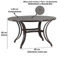 Ver imagem 5 de Mesa em Alumínio com o Tampo Ripado de 1,40 Metros Trama Original
