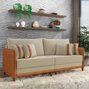 Ver imagem 2 de Sofá 2 Lugares Living 172cm Pé Madeira Valença Nozes/veludo K01 - D’Rossi