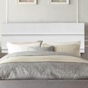 Ver imagem 1 de Painel Estofada Argentina 160cm Queen Size para Cama Box Quarto Suede Branco - Gat Magazine