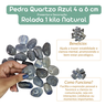 Pedra Quartzo Azul 4 a 6 Cm Rolada 1 Kilo Natural - 4
