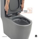 Ver imagem 4 de Vaso Sanitário Monobloco Amazonita Pingoo.casa - Cinza