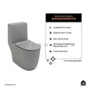 Ver imagem 2 de Vaso Sanitário Monobloco Amazonita Pingoo.casa - Cinza