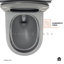 Ver imagem 3 de Vaso Sanitário Monobloco Amazonita Pingoo.casa - Cinza