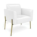 Ver imagem 6 de Sofá Namoradeira e 2 Poltronas Pé de Ferro Dourado Marisa Corano D03 - D'Rossi