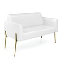 Ver imagem 7 de Sofá Namoradeira e 2 Poltronas Pé de Ferro Dourado Marisa Corano D03 - D'Rossi