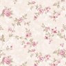 Papel de Parede Floral Rosa Delicado Lavável - 1