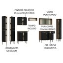 Ver imagem 5 de Armário de Cozinha Completa 325cm Rustic/Preto Emilly Madesa 03