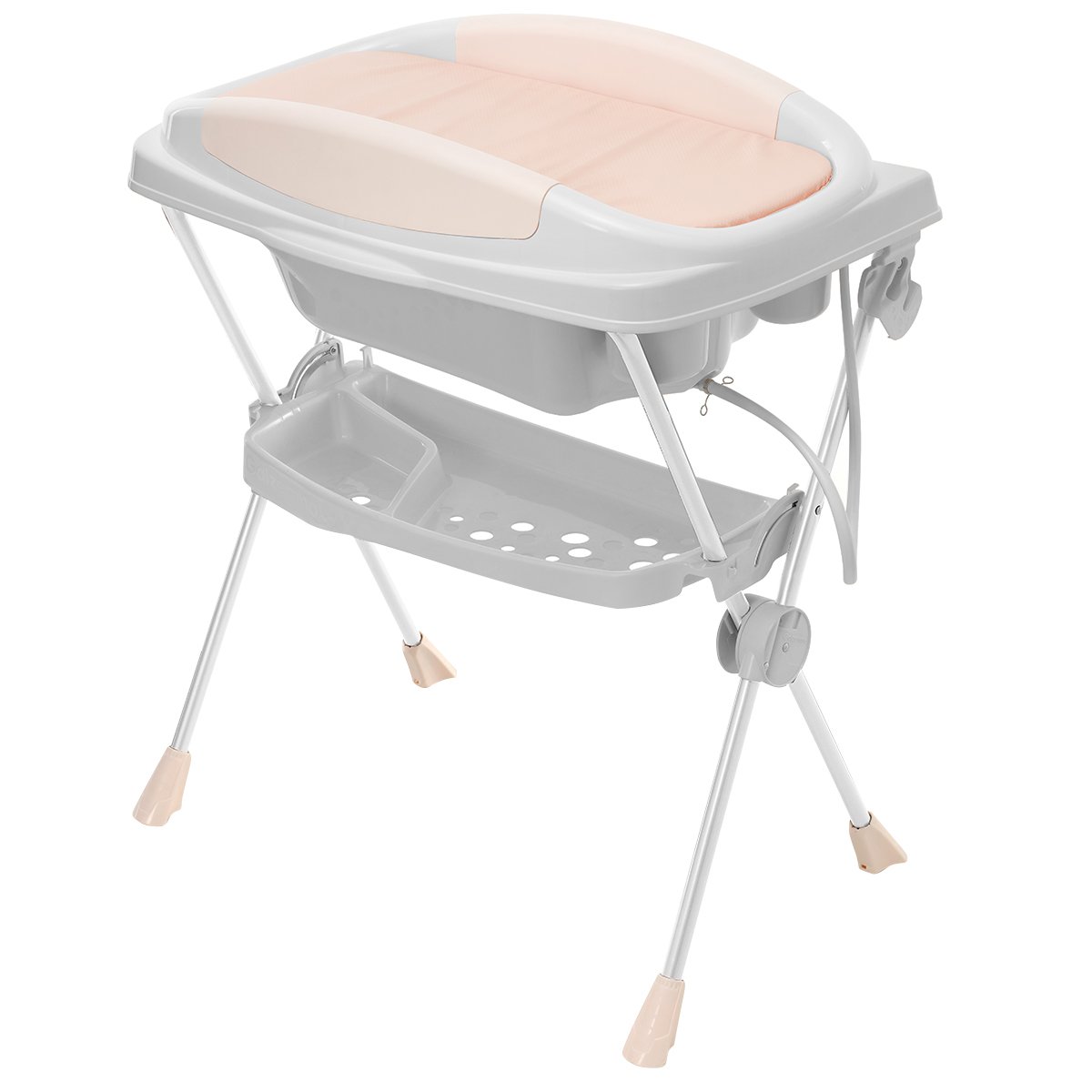 Banheira Para Bebe Banho Premium Com Suporte e Trocador 20 Litros ...