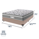 Ver imagem 3 de Cama Box e Colchão Evolution Molas Ensacadas Viúvo Probel: Bege