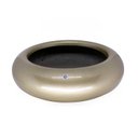 Ver imagem 3 de Vaso Bacia Decorativo Redondo Ouro Velho P 9x30x30 cm - D’Rossi