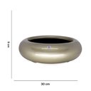 Ver imagem 5 de Vaso Bacia Decorativo Redondo Ouro Velho P 9x30x30 cm - D’Rossi