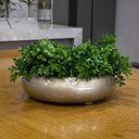 Ver imagem 2 de Vaso Bacia Decorativo Redondo Ouro Velho P 9x30x30 cm - D’Rossi