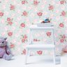 Papel De Parede Autocolante Floral Romântico Delicado - 3