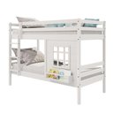 Ver imagem 1 de Beliche Infantil com Janela Madeira Maciça Branco Housin