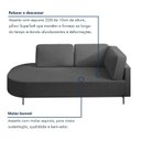 Ver imagem 7 de Sofá Living Orgânico 2 Lugares 165cm Base de Ferro Braço Direito Norten