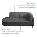 Ver imagem 5 de Sofá Living Orgânico 2 Lugares Veludo Cinza Escuro Norten 165cm