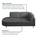 Ver imagem 7 de Sofá Living Orgânico 2 Lugares 175cm Base de Ferro Braço Lado Direito Norten Veludo Cinza Escuro
