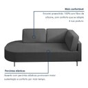 Ver imagem 5 de Sofá Living Orgânico 2 Lugares 165cm Base de Ferro Braço Direito Norten