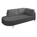 Ver imagem 2 de Sofá Living Orgânico 2 Lugares 165cm Base de Ferro Braço Direito Norten