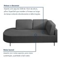 Ver imagem 7 de Sofá Living Orgânico 2 Lugares Veludo Cinza Escuro Norten 165cm