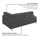 Ver imagem 6 de Sofá Living Orgânico 2 Lugares Veludo Cinza Escuro Norten 165cm