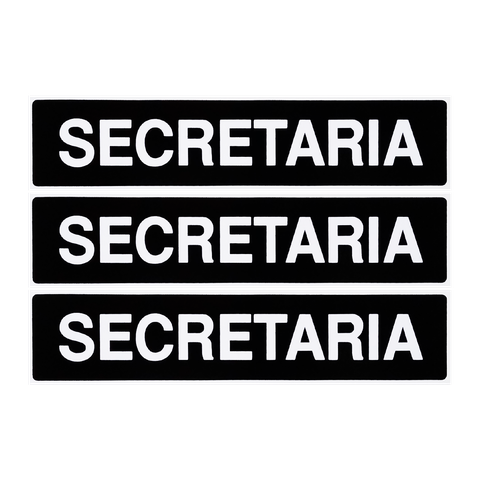 Combo 6 Placas De Sinalização Secretaria 30x7 Acesso - A-416 F9e