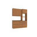Ver imagem 5 de Kit Cozinha Modulada 4 Peças Maxxi (1aéreo+1balcão+1torrequente+1complemento) C4p162 Canela -