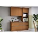 Ver imagem 1 de Kit Cozinha Modulada 4 Peças Maxxi (1aéreo+1balcão+1torrequente+1complemento) C4p162 Canela -