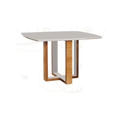 Mesa de Jantar Moderna Base Laqueada - Atlas-1,80x0,90 metros - Art Salas