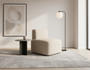 Ver imagem 3 de Poltrona Cubo Moderna Estilo Contemporâneo Bouclé:Bouclé Bege